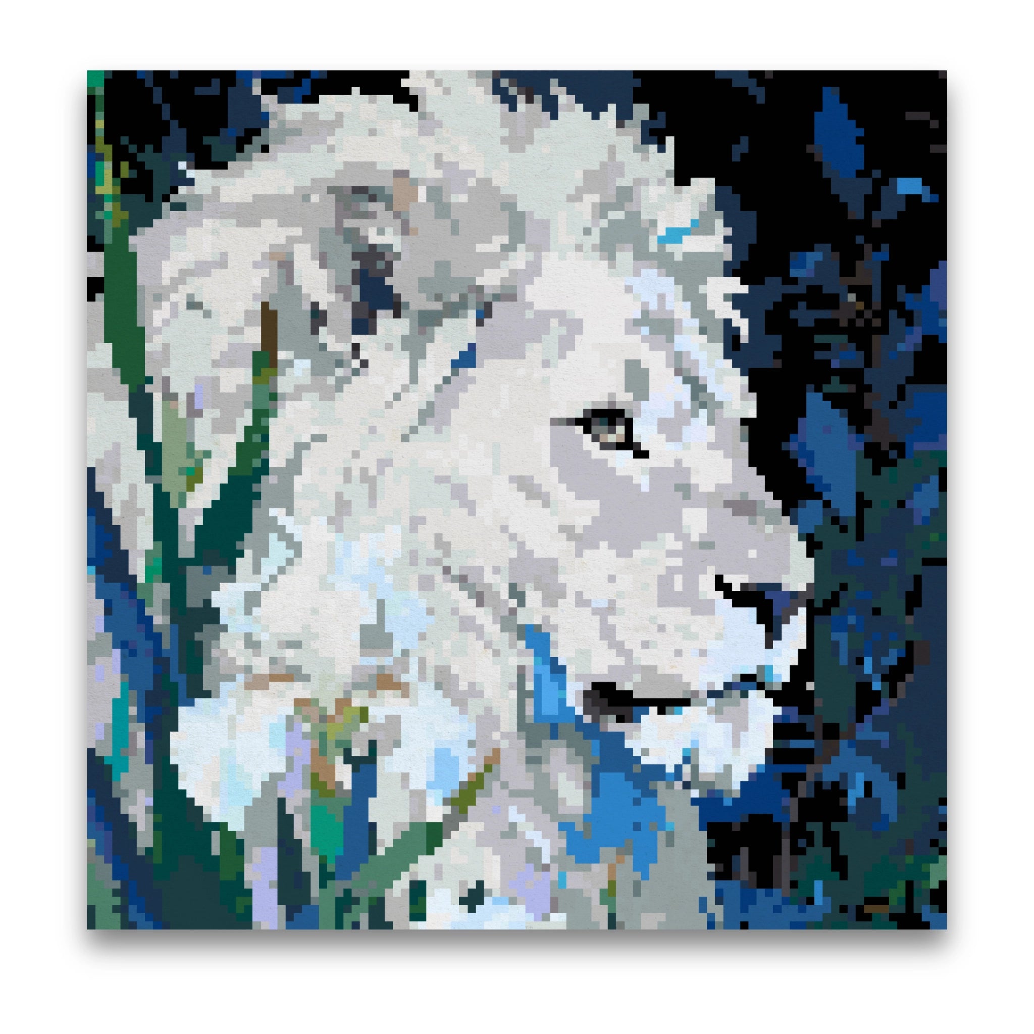 Flora White Lion | Pixel Bead Kits