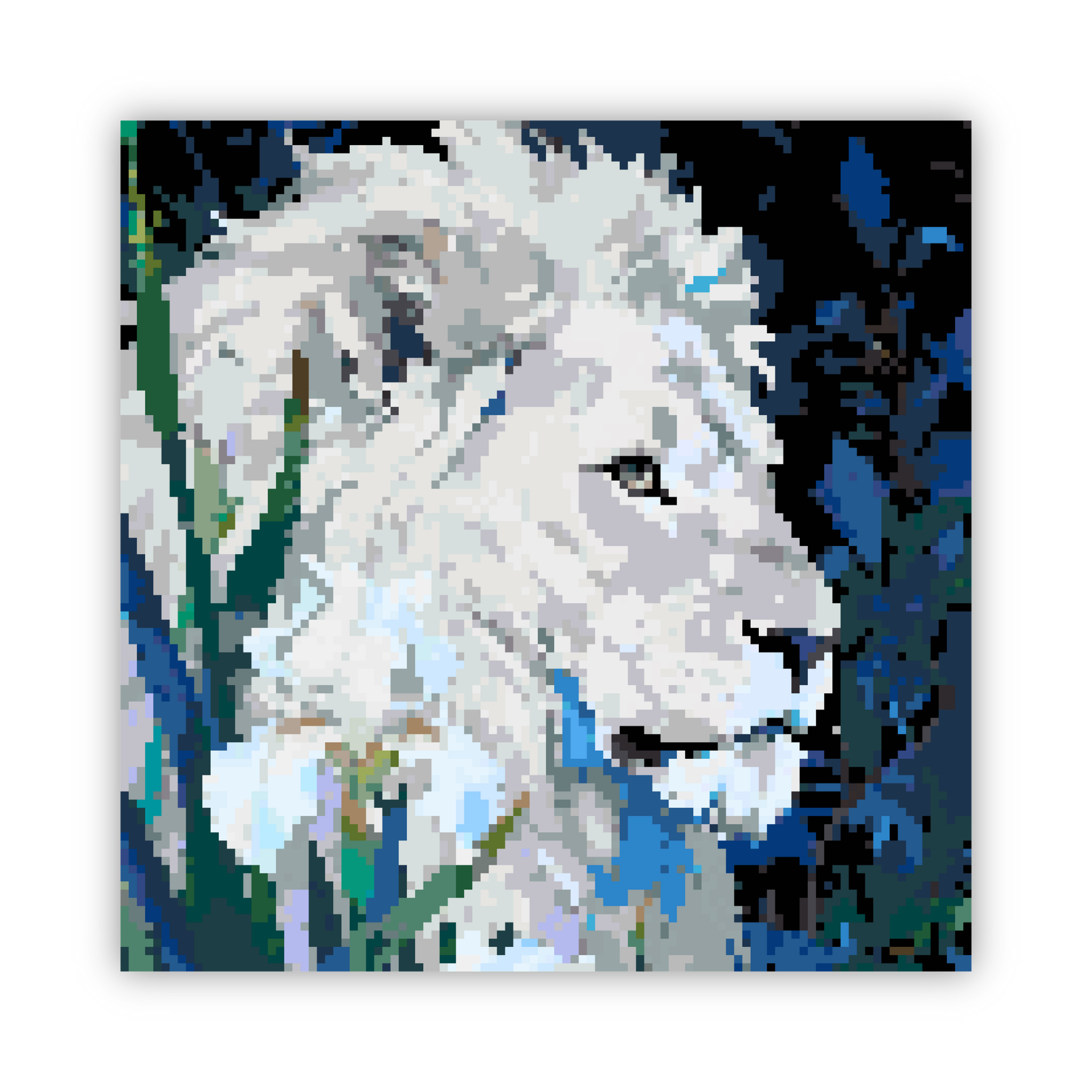 Flora White Lion | Pixel Bead Kits