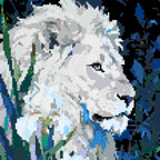 Flora White Lion | Pixel Bead Kits
