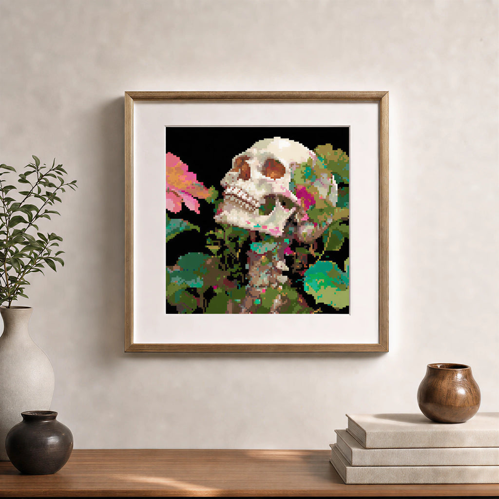 Floral Skull | 2.6mm Pixel Bead Kits