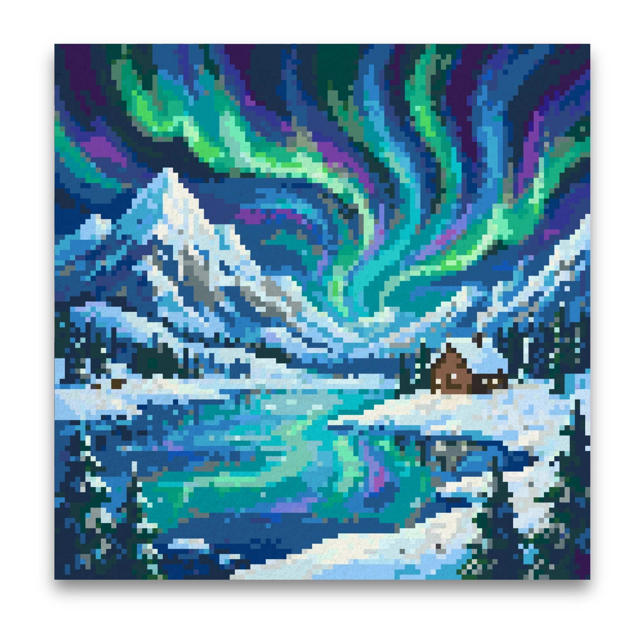 Aurora Borealis Snow Mountain | Pixel Bead Kits