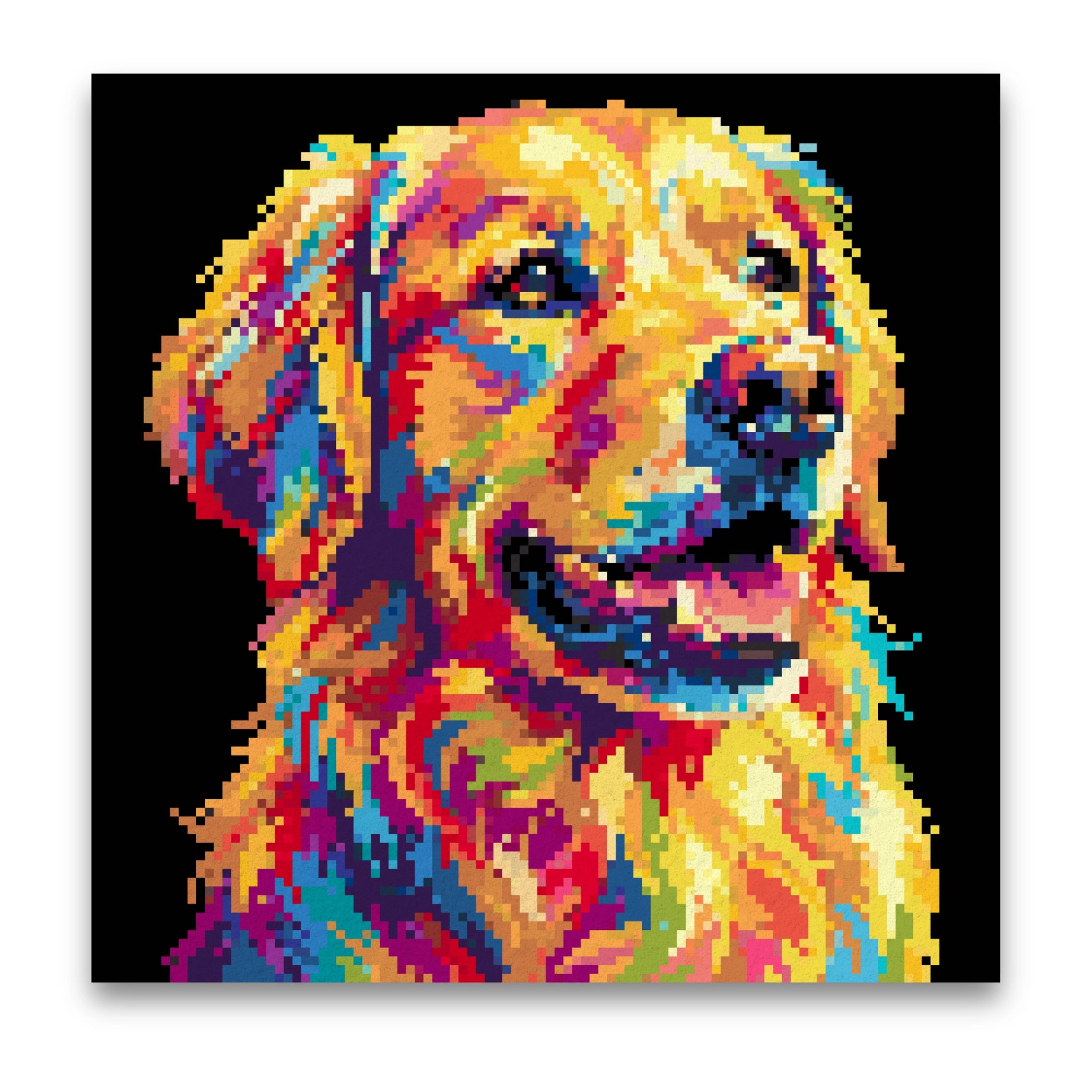 Pop Art Golden Retriever | Pixel Bead Kits