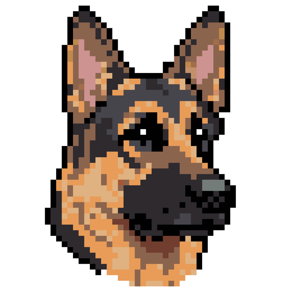 Dog Portrait Mini Fuse Bead Patterns | Pixel Art Puppy Designs